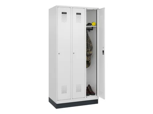locker,HxBxD 1950x900x500mm,3vak,vak B 300mm,cil.-slot,sokkel