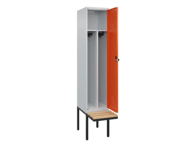 locker voor scheiding van kleding,HxBxD 2120x400x815mm,1vak