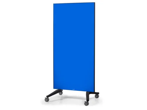 Mobiel Glasbord Blauw Magnetisch 90x175Cm