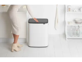 Afvalbak Bo Touch Bin 2x30 Liter Wit - 9