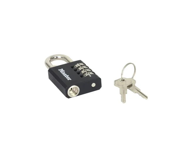 Hangslot MasterLock combi alu + sleutel 40mm zwart