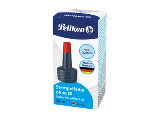 Stempelinkt Pelikan flacon 28ml rood - 1