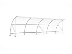 overdekte fietsenstalling,HxBxD 2290x8250x2180mm,wanden acrylglas