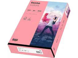 Inapa Tecno colors Gekleurd papier A4 Roze 160 gram 250vel