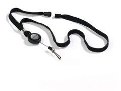 Textielkoord 10 met afrolmechanisme en veerhaak enkel verpakt