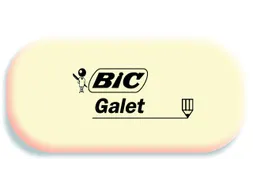 Gum Bic Galet pvc vrij zacht potlood wit