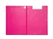 Klembordmap MAUL A4 staand met penlus PVC neon roze