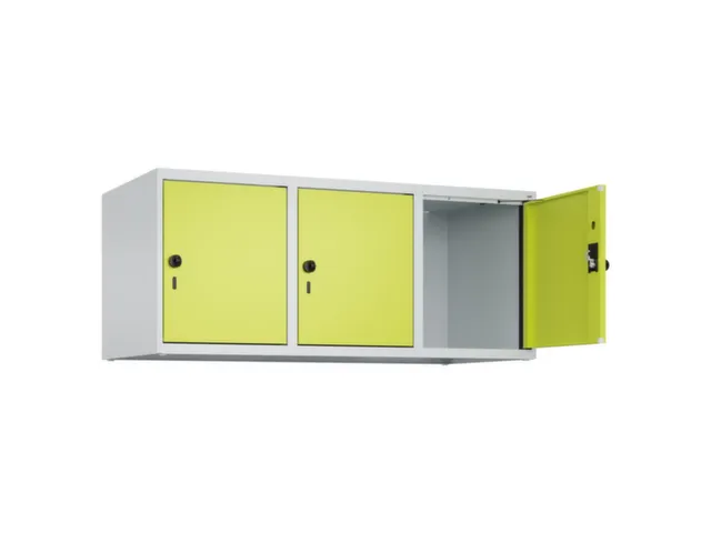opzetkast,v. locker,3vak.,vak B 400mm,HxBxD 500x1200x500mm