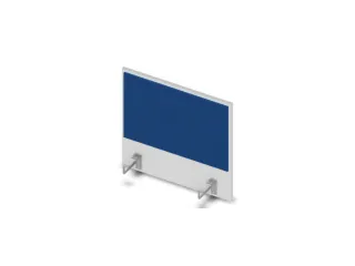 opzetpaneel v. bureau aanbouw aan de zijkant Bl-wit BN6016-blauw 600mm - 1