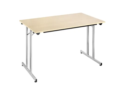 Klaptafel Vrijstaand 120x70 Cm Onderstel Aluminium Esdoorn