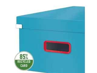 Cosy Click & Store grote opbergdoos blauw 85% gerecycled karton - 5