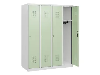 schoollocker,HxBxD 1530x1200x500mm,4vak,vak B 300mm,cil.-slot - 1