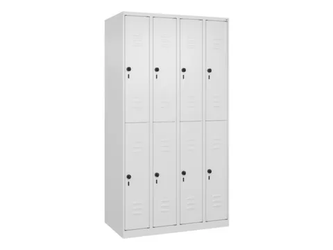 dubbeldekse locker,HxBxD 1850x1000x500mm,4x2vak.,vak B 250mm