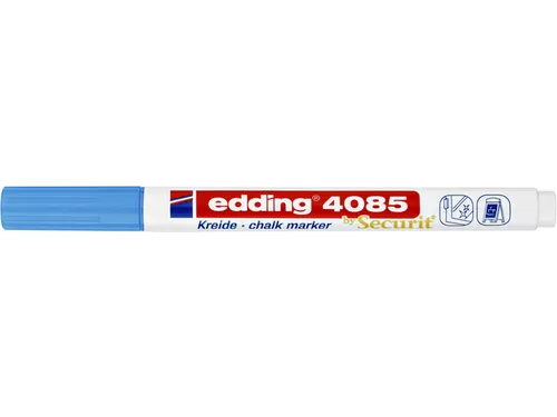 Krijtstift edding by Securit 4085 rond 1-2mm lichtblauw