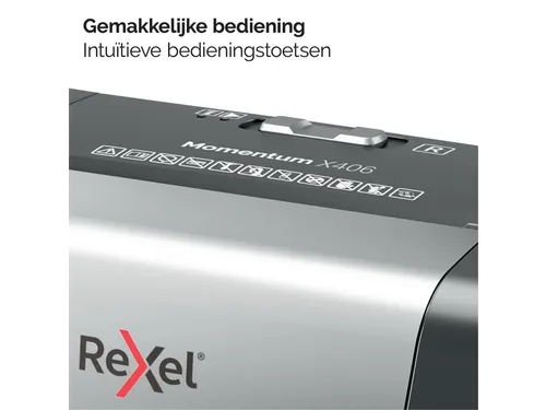 Papiervernietiger Rexel Momentum X406 snippers 4x28mm P-4