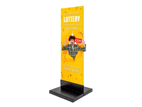 Reclamepaneel Panel Base Staal 40x40 cm Zwart