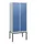 locker,HxBxD 1950x800x500mm,2vak,vak B 400mm,cil.-slot,voetonderstel