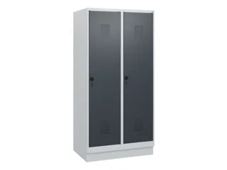 schoollocker,HxBxD 1630x800x500mm,2vak,vak B 400mm,draaigrendel,sokkel - 2