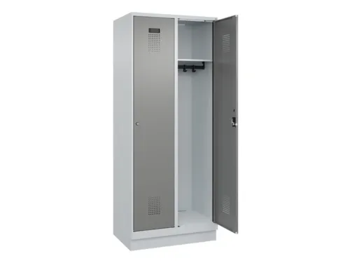 locker,HxBxD 1950x800x500mm,2vak,vak B 400mm,cil.-slot,sokkel