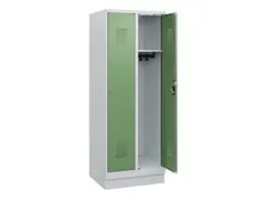 schoollocker,HxBxD 1630x600x500mm,2vak,vak B 300mm,cil.-slot,sokkel