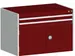 ladekast HxBxD 700x1050x650mm 2laden RAL7035 front RAL3004