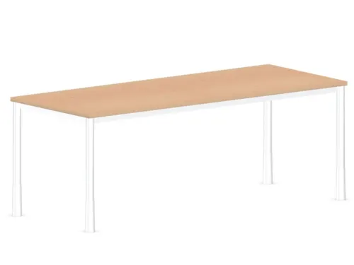 In hoogte verstelbaar bureau,HxBxD 720-840x2000x800mm,NE-esdoorn