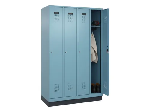 locker,HxBxD 1950x1200x500mm,4vak,vak B 300mm,cil.-slot,sokkel