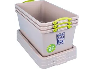 Recycled opbergdoos 82 Liter Grijs Stapelbaar - 5