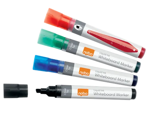 Viltstift Nobo whiteboard Liquid schuin assorti 4mm