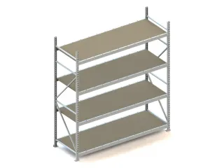 Breedvakstelling Basisveld 2500x2200x800mm 4 Houten Legborden 600kg - 1