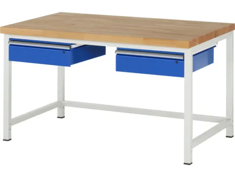 werkbank,HxBxD 840-1040x1500x900mm,beukblad,draagverm. 1250kg,4voeten