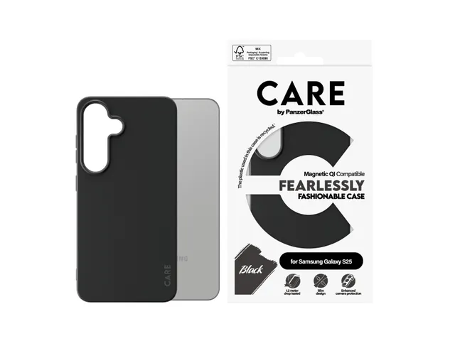PanzerGlass CARE by Case Black w. Qi Compatible Samsung Galaxy S