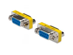 Mini-genderchanger 9-polig D-Sub9 F/F metalen behuizing