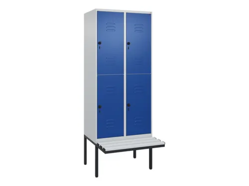 Dubbeldekse dekenkist,HxBxD 2120x800x815mm,2x2vak.,vak B 400mm