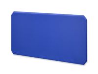 akoestische wandabsorber HxB 600x1000mm stof blauw