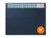 Sous-main calendrier 650x480mm avec couverture PP bleu