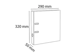 Ordner PVC Prem'Touc h A4 50 mm do-blauw