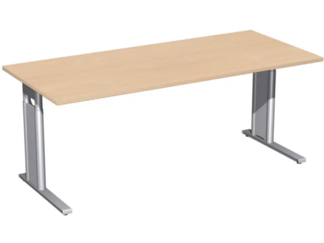 Bureau C-Poot HxBxD 680-800x1800x800mm Decor Beuken