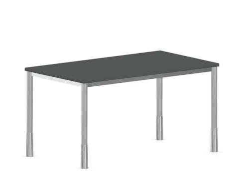 In hoogte verstelbaar bureau,HxBxD 720-840x1400x800mm,MS-donkergrijs