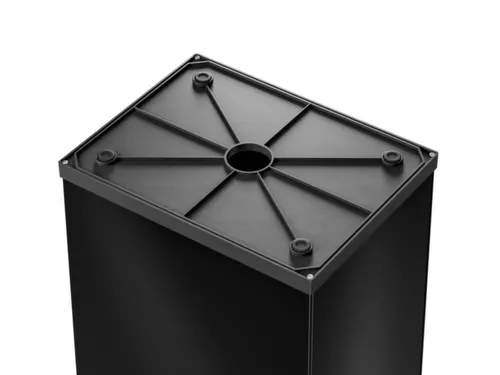 afvalbak,52l,HxBxD 763x339x260mm,romp staal zwart