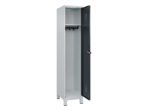 locker,HxBxD 1950x400x500mm,1vak,vak B 400mm,draaigrendel,voeten