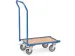 Eurobakken Rolplateau 135810 Hout 250kg 600x400mm Duwbeugel Ral5007