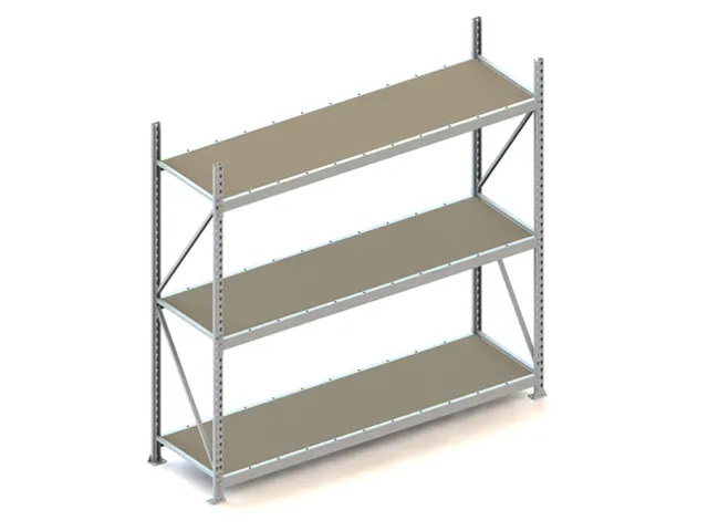 Breedvakstelling Basisveld 2200x2200x650mm 3 Houten Legborden 600kg