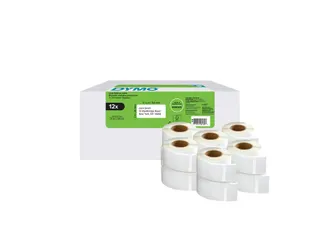 Etiket Dymo 2177563 adressering 25x54mm 12 rollen á 500 stuks wit - 1
