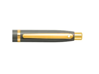 Balpen SHEAFFER VFM 9427 Glossy Light Gray met PVD Gold-Tone Trim - 3