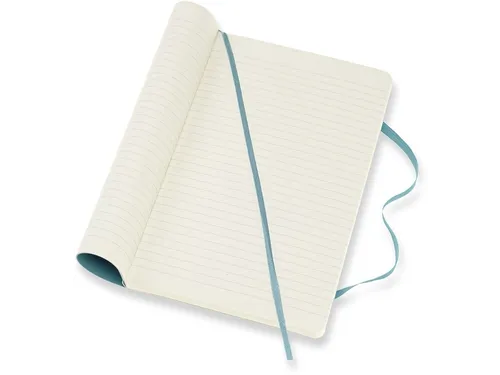 Notitieboek Moleskine large 130x210mm lijn soft cover reef blue