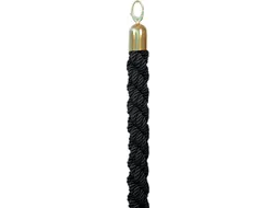 Afzetkoord Securit 150cm zwart met goudkleurige knop