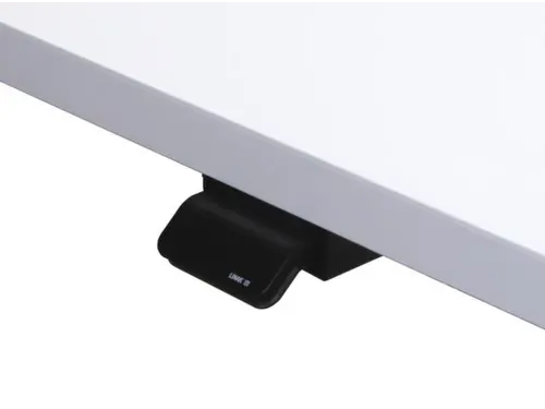 Elektrisch Zit-sta Bureau 720-1190x1400x670mm Eiken T-voet zilver