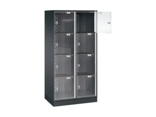 grootvolume-lockersysteem,HxBxD 1750x820x500mm,2x4vakken,cil.-slot - 1