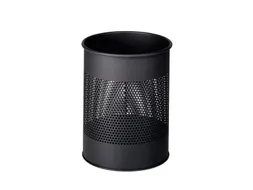 Ronde Afvalbak 15 Liter Antraciet Perforatie